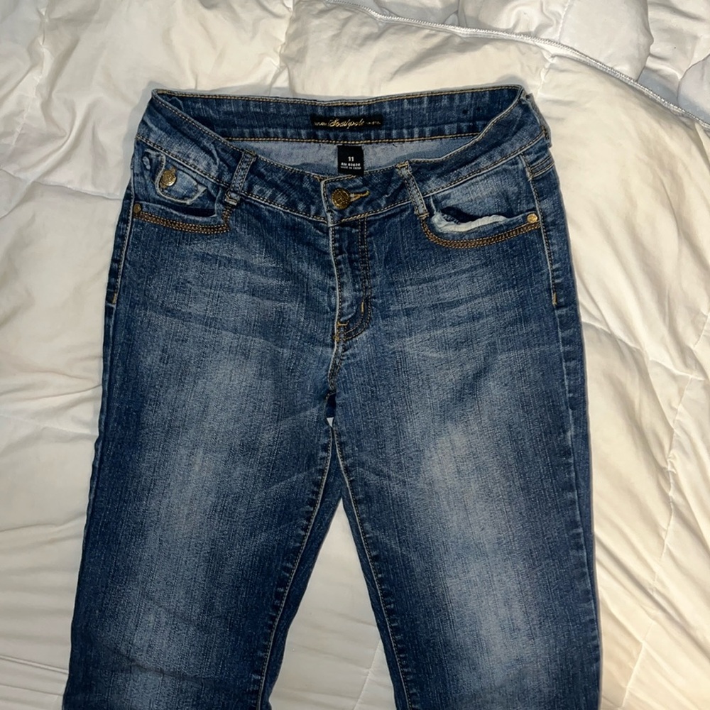 mid/low-rise flared South Pole vintage jeans